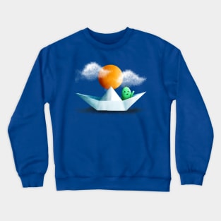 Paper boat Crewneck Sweatshirt